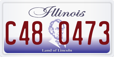 IL license plate C480473