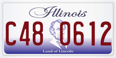 IL license plate C480612