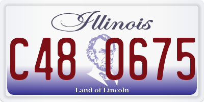 IL license plate C480675