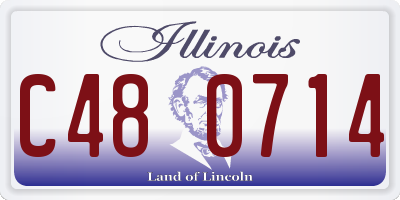 IL license plate C480714
