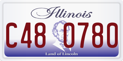 IL license plate C480780