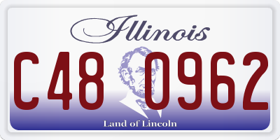 IL license plate C480962