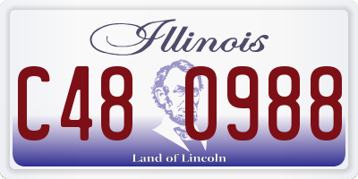 IL license plate C480988