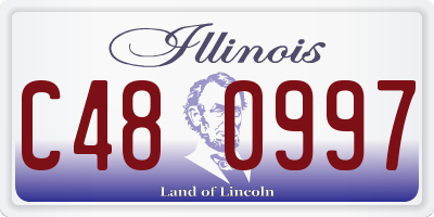 IL license plate C480997