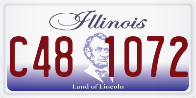 IL license plate C481072