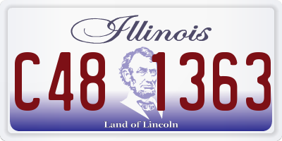 IL license plate C481363
