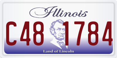 IL license plate C481784