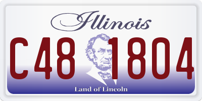 IL license plate C481804