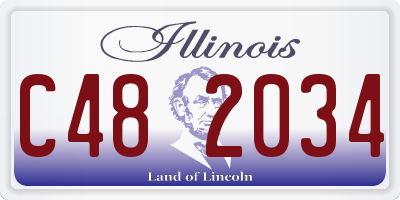 IL license plate C482034