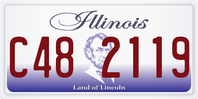 IL license plate C482119