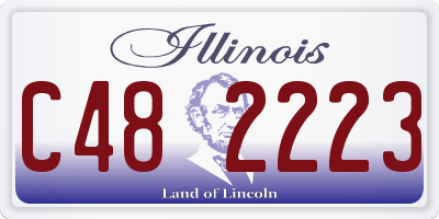 IL license plate C482223