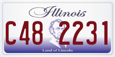 IL license plate C482231