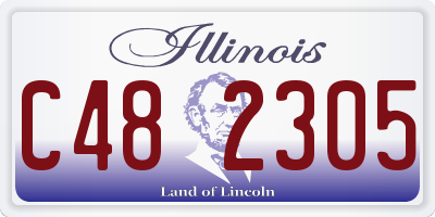 IL license plate C482305