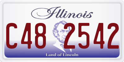 IL license plate C482542