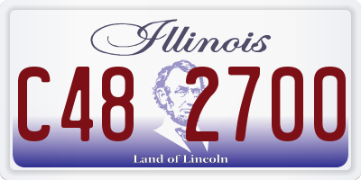 IL license plate C482700