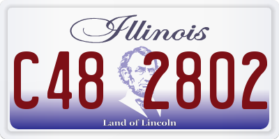 IL license plate C482802