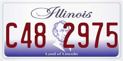 IL license plate C482975