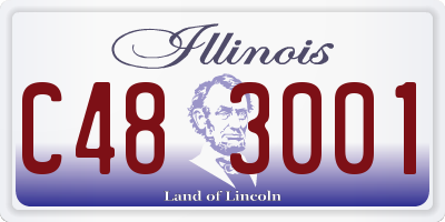 IL license plate C483001