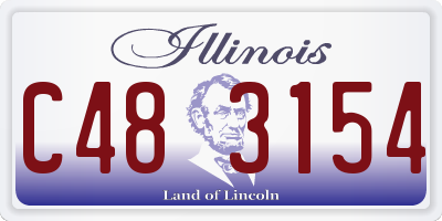 IL license plate C483154