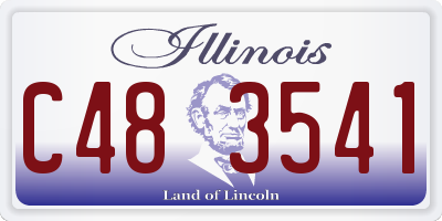 IL license plate C483541