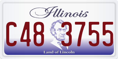 IL license plate C483755