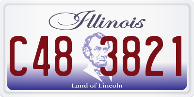 IL license plate C483821