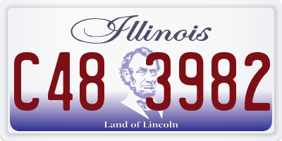 IL license plate C483982
