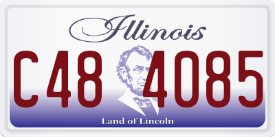 IL license plate C484085