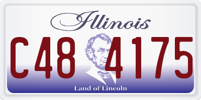 IL license plate C484175
