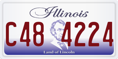 IL license plate C484224