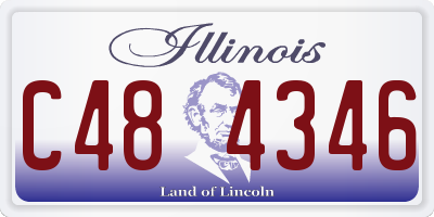 IL license plate C484346