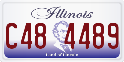 IL license plate C484489