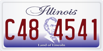 IL license plate C484541