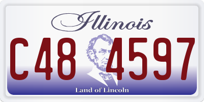 IL license plate C484597