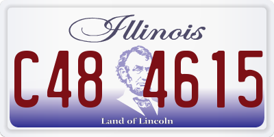 IL license plate C484615