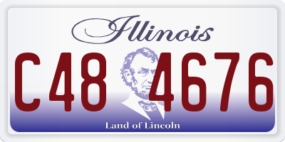 IL license plate C484676