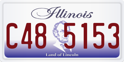 IL license plate C485153
