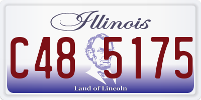 IL license plate C485175