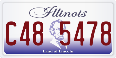 IL license plate C485478