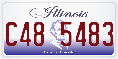 IL license plate C485483