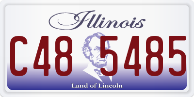 IL license plate C485485