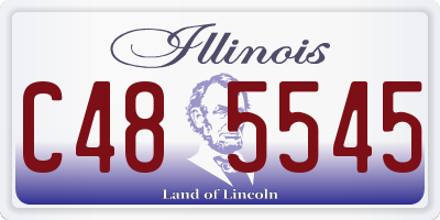 IL license plate C485545