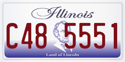 IL license plate C485551