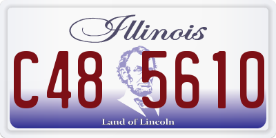 IL license plate C485610