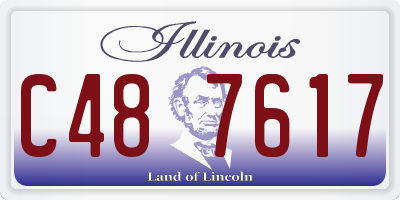 IL license plate C487617
