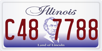 IL license plate C487788