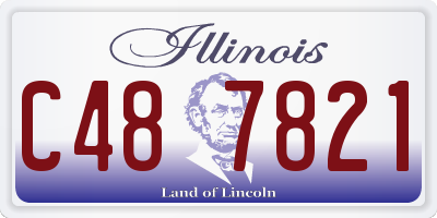 IL license plate C487821