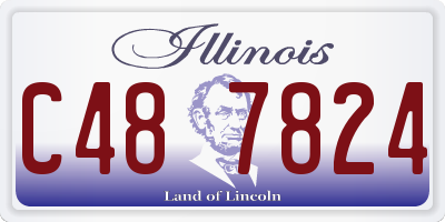 IL license plate C487824