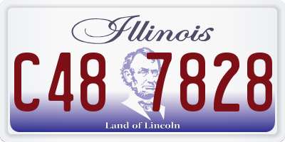 IL license plate C487828