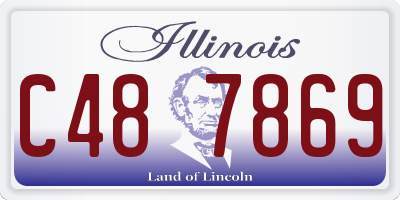 IL license plate C487869